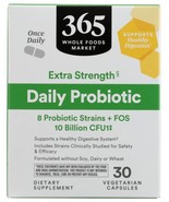 365 by Whole Foods Market, Extra Strength Daily Probiotic 10 billion CFU... - $13.85
