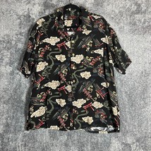 Red Dragon Kennington Shirt Mens XL Black Hawaiian Samurai Asian Missing... - £12.42 GBP