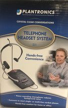 Work From Home Plantronics S11 Black/Gray Telephone Headband Headset-BRA... - $59.28