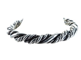 6&quot; Vintage Southwestern Sterling braided rope bracelet - £98.00 GBP