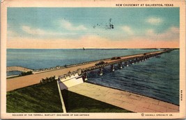 New Causeway at Galveston TX Postcard PC88 - $4.99