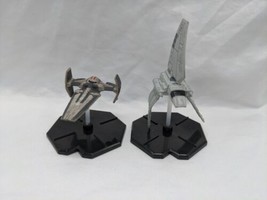 Lot Of (2) Star Wars Miniatures Game Sith Infiltrator And Imperial Shuttle  - £20.34 GBP