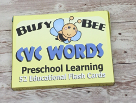  Busy Bee Preschool Learning - 52 Educational Flash Cards -CVC Words  - £7.14 GBP