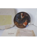 KNOWLES COLLECTOR PLATE THE TYCOON NORMAN ROCKWELL  #9393 1984 COA BOXED... - $5.37 CAD