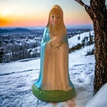 Mary Nativity Figure Handpainted Madonna Replacement Pottery Ceramic Vin... - £11.03 GBP