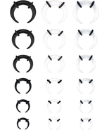 Jstyle 18Pcs 14G-4G Acrylic Pincher Tapers Septum Ring C Shape Buffalo S... - £10.80 GBP