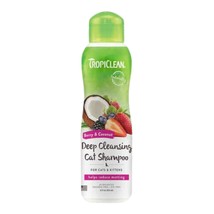 TropiClean Berry &amp; Coconut Deep Cleansing Shampoo for Cats &amp; Kittens 1ea/12 oz - £7.92 GBP