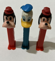 2 Pack GOOFY DISNEY PEZ DISPENSER H Kong &amp; 1 Duck Donalds Pez Dispenser ... - £19.07 GBP