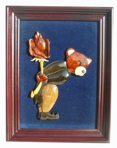 Woodee Bears Unique Carved Bear Sculpture Framed Art 10 - £22.53 GBP