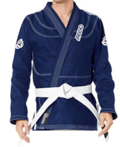 Reevo Guard Ultralight BJJ Gi Navy Blue Top with White Belt - size A2L - $37.05