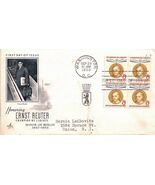 First Day Cover -- Champ of Liberty- Ernst Reuter --8c - $5.99