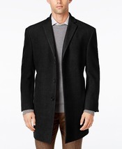Calvin Klein Mens Sz 38R Prosper X-Fit Wool Overcoat Slim Coat Black 38 $395 - £82.89 GBP