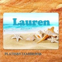 Personalized Custom Any Name Seashell Beach SIGN Wall Plaque New - £15.41 GBP