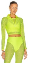 Adam Selman Sport Carbon38 Neon Yellow Mesh Crop Top NWT size XXL - $72.99