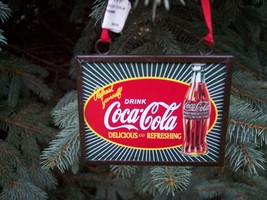 Drink Coca Cola Frame Christmas Ornament - £3.11 GBP
