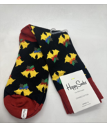 Happy Socks Men's Christmas Holiday Bells Print Socks Sock Sz 10-13 NEW - $205.22 MXN