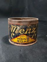 Early 1900s Menz Hand Soap Tin Can - Whiz Rm Hollingshead Co Garage Mech... - $19.53