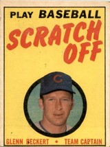 1971 Topps Topps Baseball Scratch-Off Glenn Beckert Chicago Cubs VG - $4.99