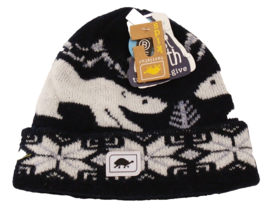 Turtle Fur Baby Toddler Ages 1-3  Navy Polar Bear Knit Beanie Hat Fleece... - $34.64