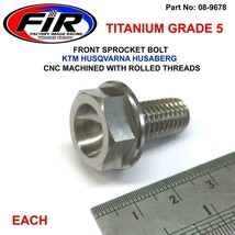 TITANIUM FRONT  SPROCKET BOLT 59033034044 KTM 520 EXC RACING SIX.DAY - £16.21 GBP