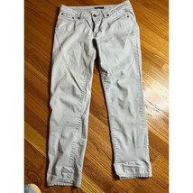 PrAna Light Gray Straight Leg Jeans 8/28 Classic 5-Pocket Denim Pants Si... - $15.79
