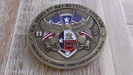 US Army 5th Recruiting Brigade Fort Sam Houston Texas Challenge Coin #599Y - $462.19 MXN