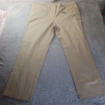 White Stag Stretch Pants Khaki Straight Trousers Career Casual Preppy Wo... - £9.63 GBP