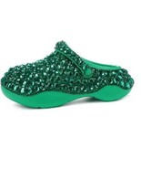 Customize Green Diamond Slide Shoe Design - £76.67 GBP