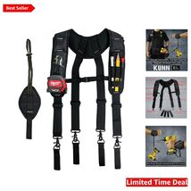 Men's Heavy Duty Suspenders with Magnetic Wristband for Construction &amp; C... - $94.99