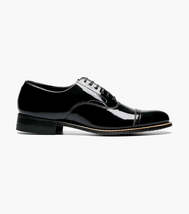 11003,Stacy Adams Patent Shiny Leather Concorde Cap Toe Oxford Lace Up image 7