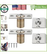Set of 2 Adjustable Stainless Steel Ball Catch Hardware - Brushed Satin ... - $280.49 MXN