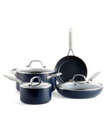 GreenPan Valencia Pro Hard Anodized Healthy Ceramic Nonstick 7 Piece Coo... - $293.99