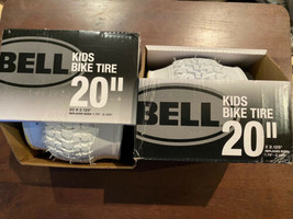 2X Pair Bell Kids Bike Tire 20" x 2.125” Replaces: 1.75" - 2.125" White New - $39.59