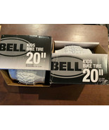 2X Pair Bell Kids Bike Tire 20&quot; x 2.125” Replaces: 1.75&quot; - 2.125&quot; White New - £31.28 GBP