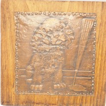 Hammered Kupfer Auf Holz Spaniel Hund Kunst - £49.73 GBP