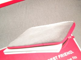 Brookstone Slim (up to 15.4 Inches) Laptop Sleeve / Case (Grey/Red color) - $23.99