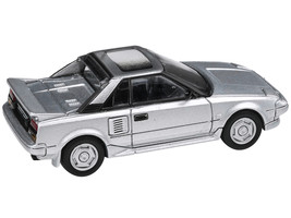 1985 Toyota MR2 MK1 Super Silver Metallic with Sunroof 1/64 Diecast Mode... - $26.61