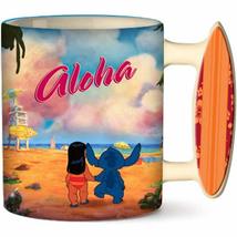 Silver Buffalo Lilo and Stitch Front and Back Sketch Wax Resist Ceramic ... - $18.68