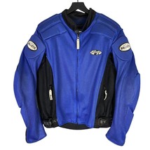 Joe Rocket Phoenix Mesh Armored Motorcycle Jacket Blue Men&#39;s Medium Zip ... - £77.90 GBP