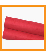 red adhesive faux suede upholstery car auto interior fabric sofa DIY ref... - £18.17 GBP