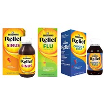Benjamins Sinus Relief, Flu Relief &amp; Cough And Cold Relief (1 Of Each)  120ML - £28.35 GBP