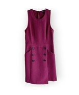 Banana Republic Burgundy Slim Dress Work Dress Contour Fit Pockets Stretch - £25.44 GBP
