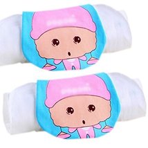 Lovely Pink Libra Cotton Gauze Towel Wipe Sweat Absorbent Cloth Mat Towel 2 Pcs