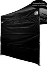 4 Sidewalls Of Impact Canopy Walls For 10&#39; X 10&#39; Pop-Up Tent Canopy, Black - £87.15 GBP