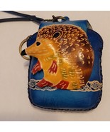 Hedgehog Leather Wristlet Wallet Change Coin Purse Zip/Mag Closure Charm... - $23.00 CAD