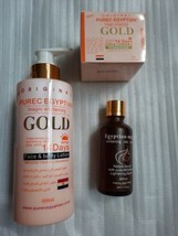 Purec Egyptian magic GOLD lotion 300ml , milk Serum 50ml, face cream - £61.32 GBP