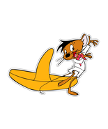Speedy Gonzales Mouse Sticker Vinyl Decal Waterproof Laptop Car Phone - $4.50+
