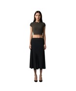 Eileen Fisher Black Flounce Skirt Size M - $44.55