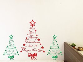 3D Wall Xmas Decals Decorator-Xmas Tree-Green(15&quot; wide) - £10.17 GBP