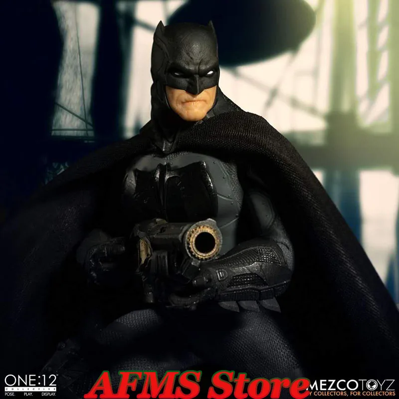 Original Mezco 1/12 Men Soldier Dark Knight Bat Grandpa Comics Superpower Hero - $229.68